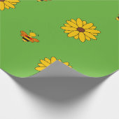 蜂と花 ラッピングペーパー (角)