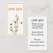 蜂と花Fresh Honey名刺 名刺 (正面/裏面)