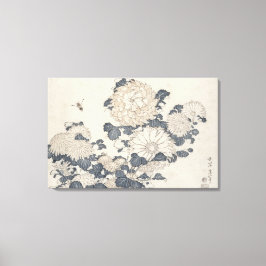 蜂と菊 キャンバスプリント