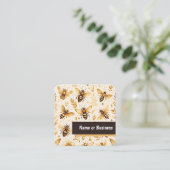 蜂と葉 スクエア名刺 (スタンド正面)