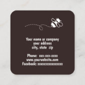 蜂と葉 スクエア名刺 (裏面)