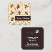 蜂と葉 スクエア名刺 (正面/裏面)