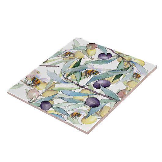 蜂と葡萄 タイル (側面)