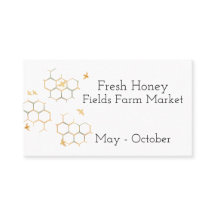 蜂と蜂の巣新鮮な蜂蜜の名刺