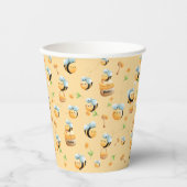 蜂と蜂蜜ファーストベビー誕生日 紙コップ (正面)