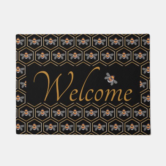 蜂と蜂 ドアマット (正面)
