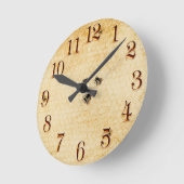 蜂と蜂 ラウンド壁時計 (傾斜)