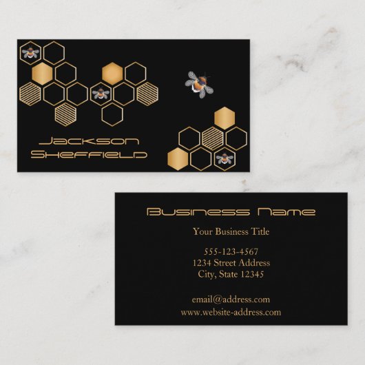 蜂と蜂 名刺 (正面/裏面)