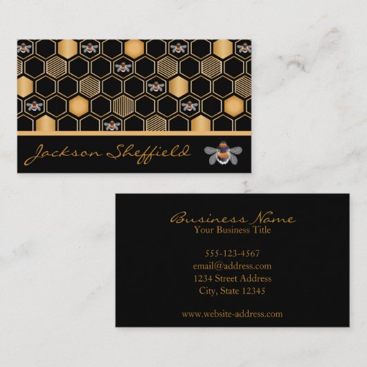 蜂と蜂 名刺 (正面/裏面)