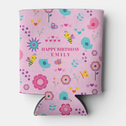 蜂と鳥 缶クーラー (正面)