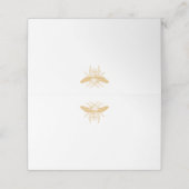 蜂と黄金のハニカムパターン プレイスカード (外部開封)