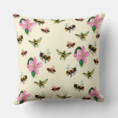 蜂と（昆虫）マルハナバチ クッション (裏面)