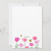 蜂によっては招待状がぶんぶんうなっています 招待状 (裏面)