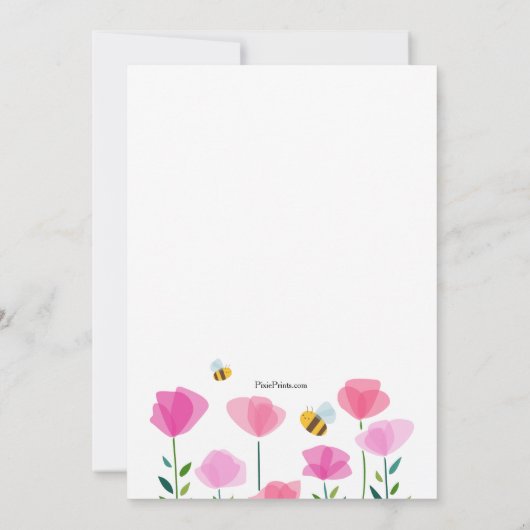 蜂によっては招待状がぶんぶんうなっています 招待状 (裏面)