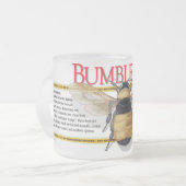 蜂によって曇らされるマグ フロストグラスマグカップ (正面左)