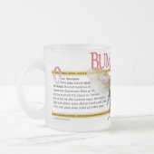 蜂によって曇らされるマグ フロストグラスマグカップ (左)