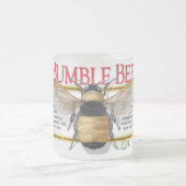 蜂によって曇らされるマグ フロストグラスマグカップ (中央)