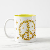 蜂にチャンスのマグを与えて下さい ツートーンマグカップ (左)