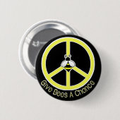 蜂にチャンスを与えて下さい 缶バッジ (正面&裏面)