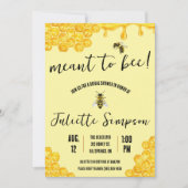 蜂に向かった！ハネビー，ハニー，ブライダルシャワー 招待状 (正面)