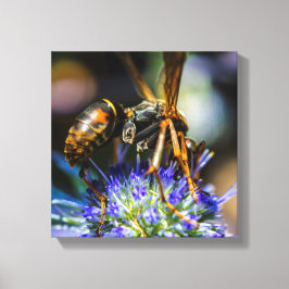 蜂に注意 12"×12"、1.5"、シングルラッピングキャンバス キャンバスプリント