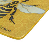 蜂のかわいらしい蜜蜂の巣の蜜蜂のはちの巣のカスタムの台所 カッティングボード (角)