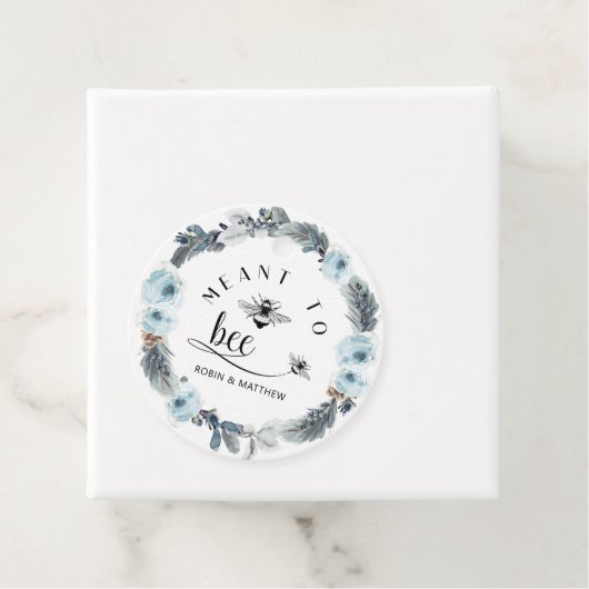 蜂のために意図されたダスティブルーハニー結婚式の引き出物 フェイバータグ (インサイチュ)