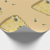 蜂のはちの巣の包装紙 ラッピングペーパー (角)