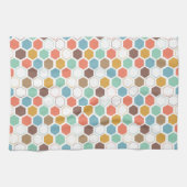 蜂のはちの巣モジュールパターン キッチンタオル (横)