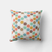 蜂のはちの巣モジュールパターン クッション (裏面)