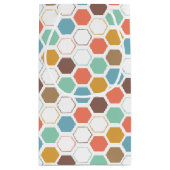 蜂のはちの巣モジュールパターン スモールペーパーバッグ (裏面)