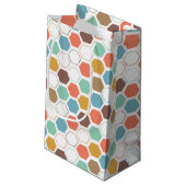 蜂のはちの巣モジュールパターン スモールペーパーバッグ (裏面アングル)