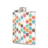 蜂のはちの巣モジュールパターン フラスク (左)