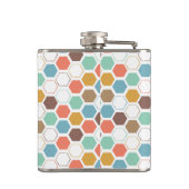 蜂のはちの巣モジュールパターン フラスク (裏面)