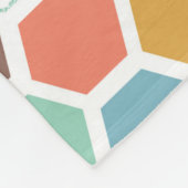 蜂のはちの巣モジュールパターン フリースブランケット (角)