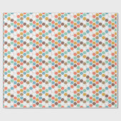 蜂のはちの巣モジュールパターン ラッピングペーパー (フラット)