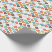 蜂のはちの巣モジュールパターン ラッピングペーパー (角)