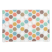 蜂のはちの巣モジュールパターン 枕カバー (正面右)