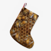 蜂のはちの巣 スモールクリスマスストッキング (正面 (吊り時))