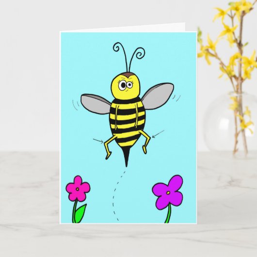 蜂のひざ カード (黄色い花)
