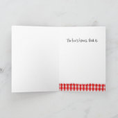 蜂のひざ – グリーティングカード サンキューカード (内部)