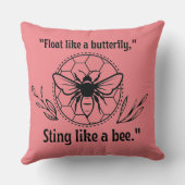 蜂のように刺す クッション (裏面)