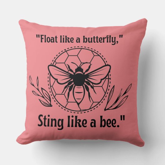 蜂のように刺す クッション (正面)