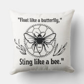 蜂のように刺す クッション (裏面)