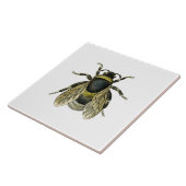 蜂のアンティークのイラストレーション タイル (側面)