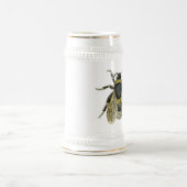 蜂のアンティークのイラストレーション ビールジョッキ (中央)