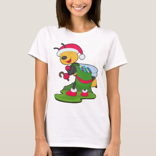 蜂のクリスマスパッケージ Tシャツ (正面)