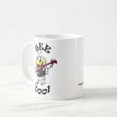 蜂のクールなマグ コーヒーマグカップ (正面左)