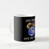 蜂のコーヒー・マグを救って下さい コーヒーマグカップ (正面左)