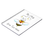蜂のシェフが付いているノート ノートブック (左側)